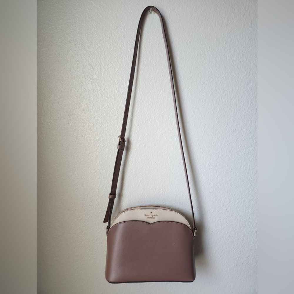Kate Spade Brown and Cream Women's Bag